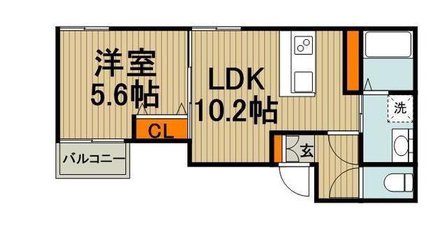 アルトピアーノ(1LDK/2階)の間取り写真