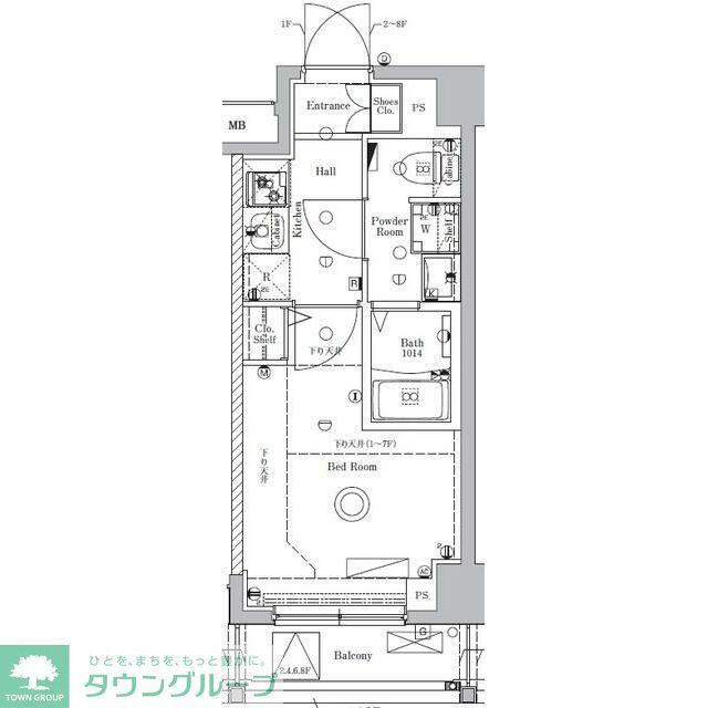 マイナビSTAY葛飾新小岩(1K/3階)の間取り写真