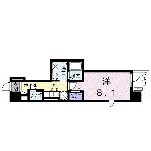 LA PLAGE SHONAN(1K/10階)の間取り写真