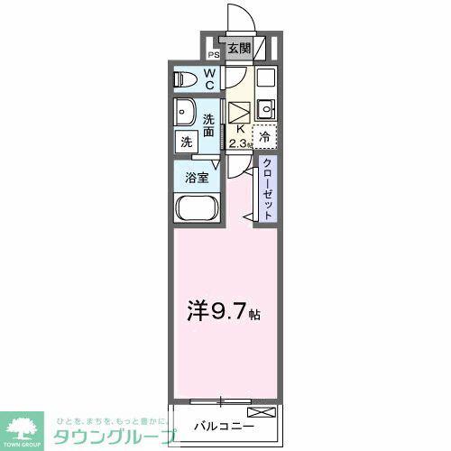 プロチオーネ ルシェロ(1K/1階)の間取り写真