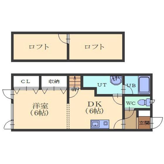 リージャストマンション中野通(1DK/1階)の間取り写真