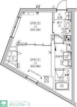 VERXEED STAIR MUSASHI-KOYAMA(2K/4階)の間取り写真