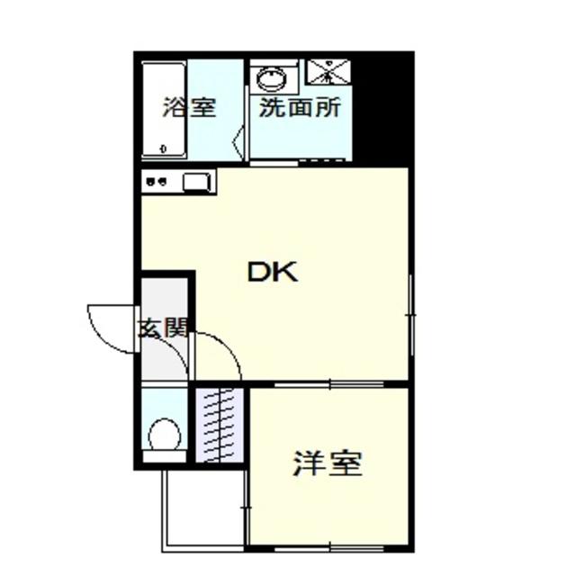 プレデンシア上住吉(1DK/3階)の間取り写真