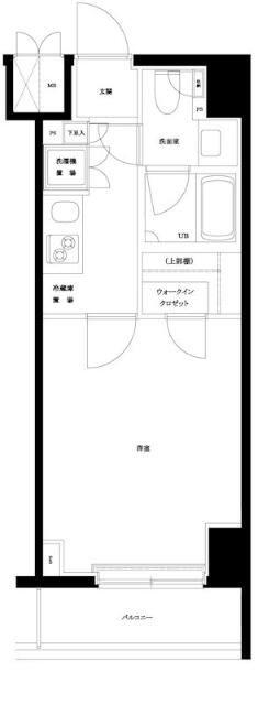 ルーブル清澄白河参番館(1K/6階)の間取り写真