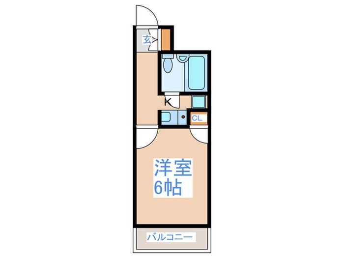 藤和シティコープ新中野II(1K/2階)の間取り写真