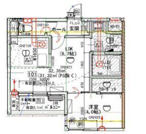 リーブルファイン葛飾小菅(1LDK/3階)の間取り写真