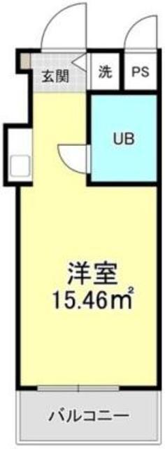 トップ成増第3(ワンルーム/1階)の間取り写真