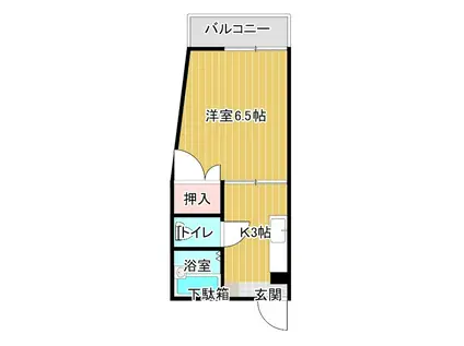 池田マンション(1K/5階)の間取り写真