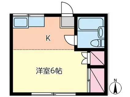 チェリーハイツ(ワンルーム/1階)の間取り写真