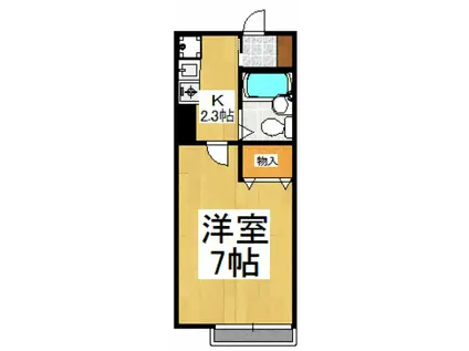 エントピア新秋津(1K/2階)の間取り写真