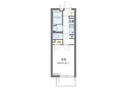 クレイノT HOUSE 浦和(1K/3階)の間取り写真