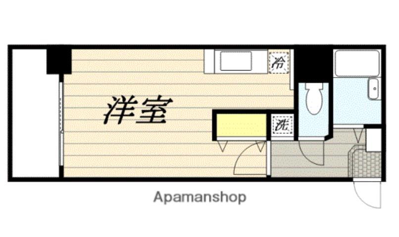サリナス高宮壱番館(ワンルーム/6階)の間取り写真