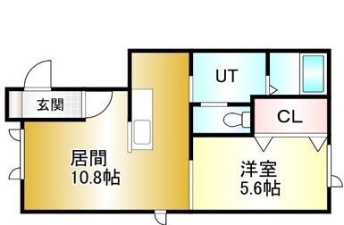 MILLYLA T(1LDK/1階)の間取り写真