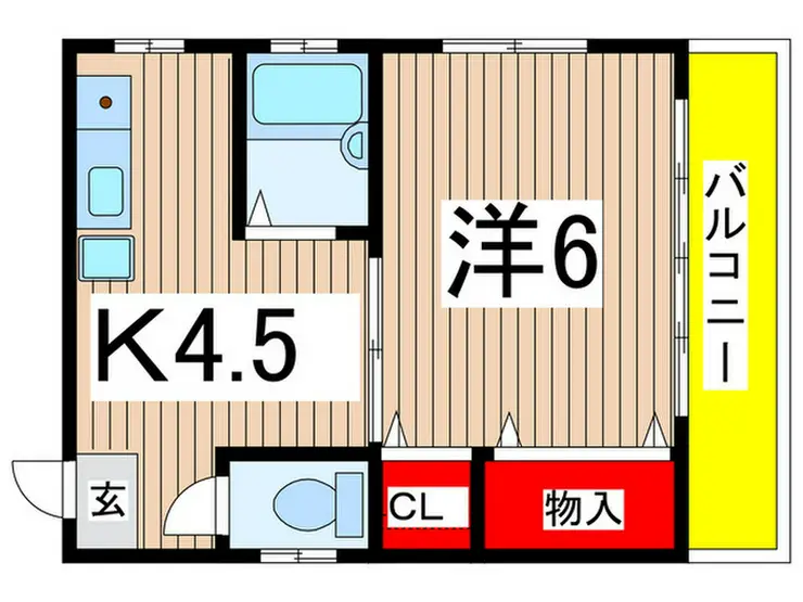 東ハイム小岩 3階階 間取り