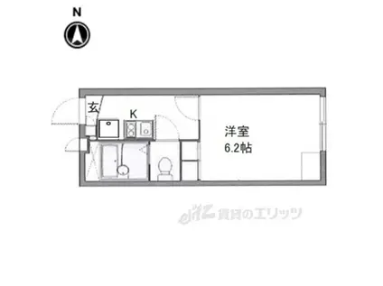 レオパレスノースヒル(1K/1階)の間取り写真