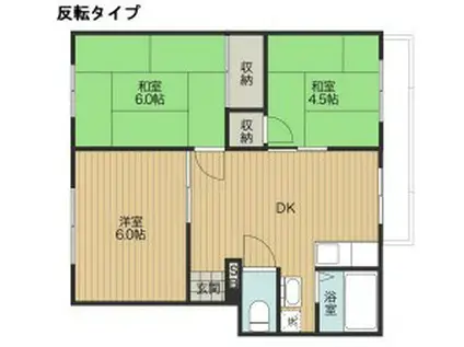 サープラス伊勢原PIII(3DK/2階)の間取り写真