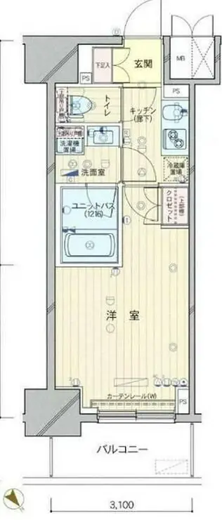 ルーブル中板橋弐番館 4階階 間取り