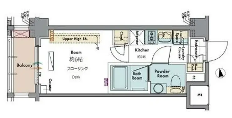 マスターズコート木場公園ブラン 2階階 間取り