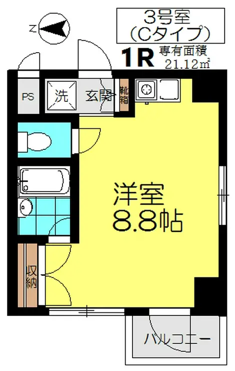 リッシュタナカ 4階階 間取り