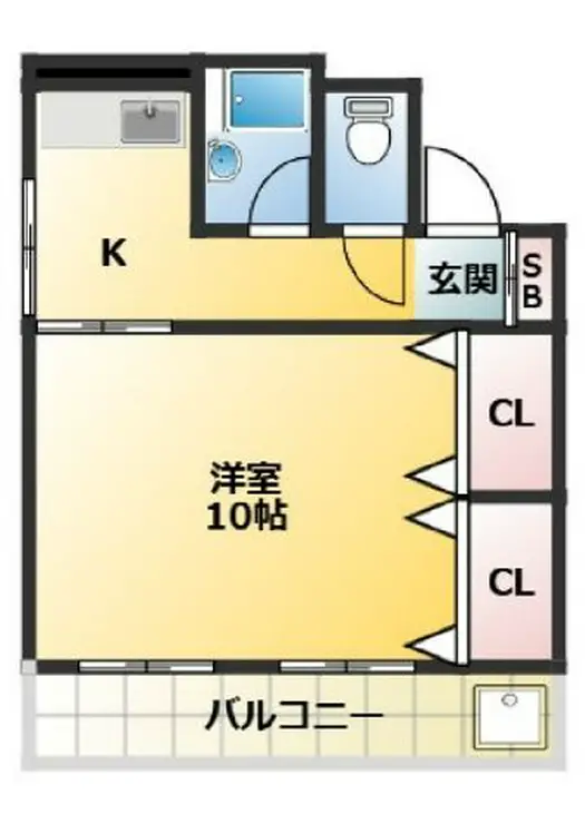 水稲荷マンション 3階階 間取り