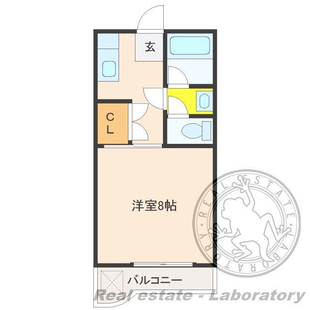 マンション永楽(1K/1階)の間取り写真