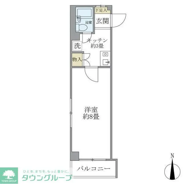 リシェス明大前 3階階 間取り