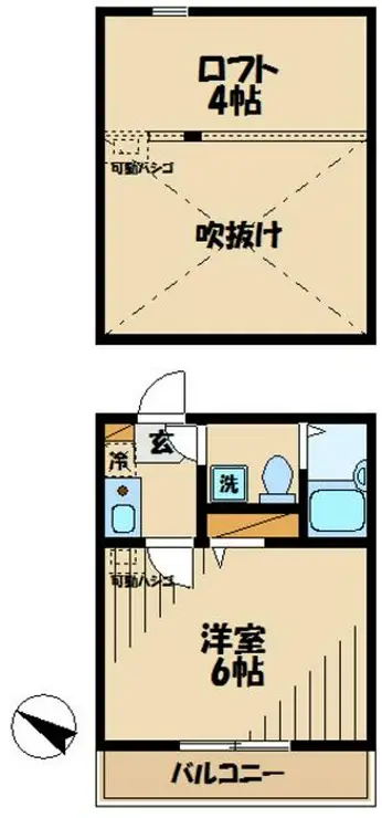 ダーチャ稲田堤 1階階 間取り