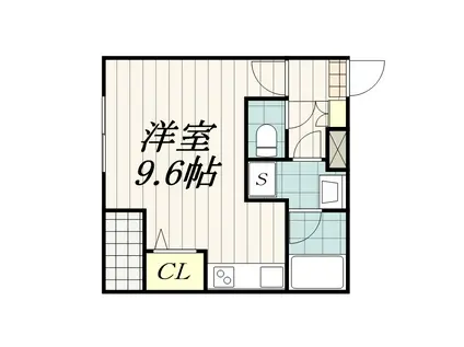 ファーストレジデンス長洲(ワンルーム/2階)の間取り写真