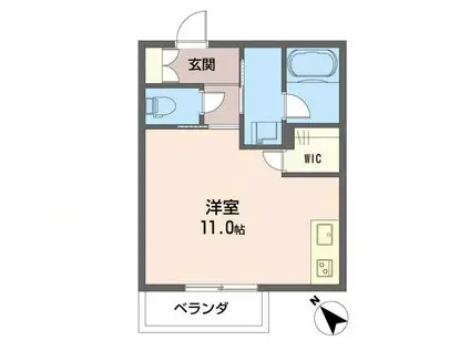 シャーメゾンDAIII(ワンルーム/1階)の間取り写真