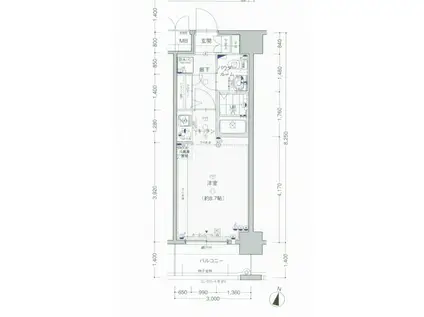 エスリード梅田北(1K/6階)の間取り写真