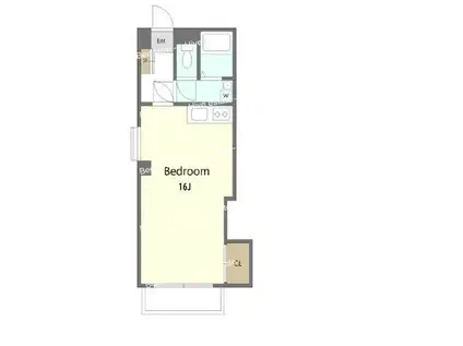 庄内ハウス(1LDK/7階)の間取り写真