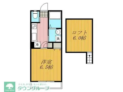 ヒューマンパレス馬橋(1K/1階)の間取り写真