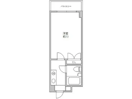藤和シティコープ新中野III(1K/3階)の間取り写真