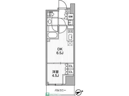 NIDO 蔵前 RESIDENCE(1DK/9階)の間取り写真