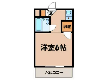 第7高輝寮(ワンルーム/2階)の間取り写真