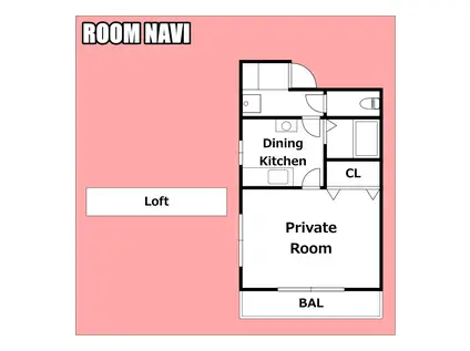 フレグランス藍住I(1K/3階)の間取り写真