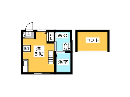 パレ・ド 横濱(ワンルーム/2階)の間取り写真