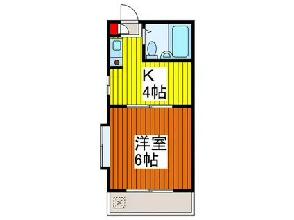 川口ザ・レジデンス(1K/2階)の間取り写真