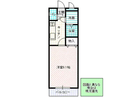 CONFORT ONE(1K/2階)の間取り写真