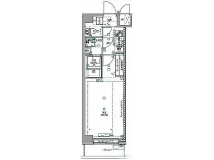 パティーナ蒲田南(1K/2階)の間取り写真