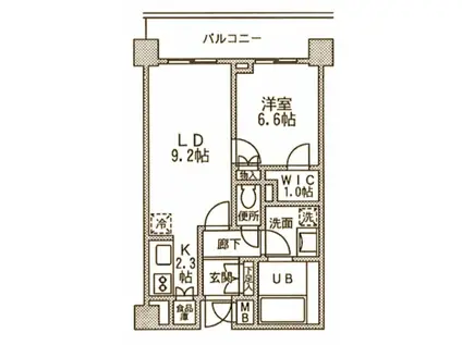 FINE STAGE SHIN-YOKOHAMA(1LDK/B2階)の間取り写真
