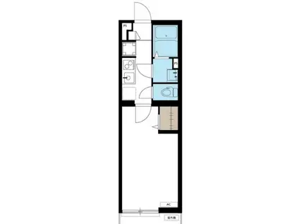 リブリ・川崎溝の口(1K/3階)の間取り写真