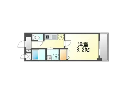 コリーヌ フォレスト(1K/2階)の間取り写真