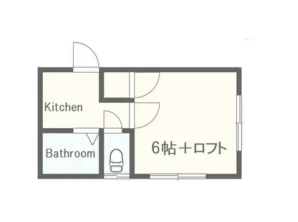 ミライズYAIZU(1K/2階)の間取り写真