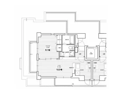 ビュークレスト水前寺5丁目(1LDK/5階)の間取り写真