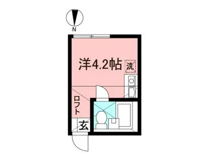 ドリームハウス向ヶ丘第5(ワンルーム/2階)の間取り写真