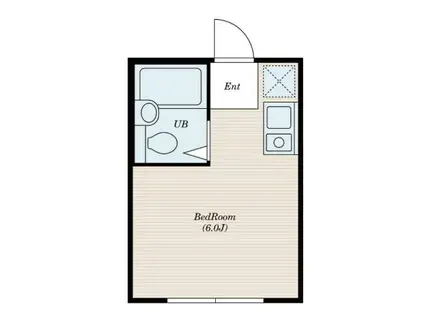 コーポ方南町(ワンルーム/2階)の間取り写真