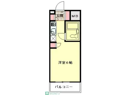 TOP大宮第8(1K/1階)の間取り写真