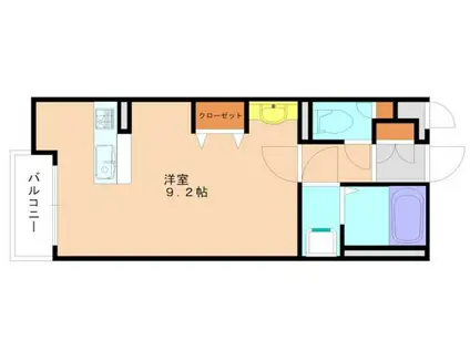 レオネクストMA MAISON(ワンルーム/1階)の間取り写真