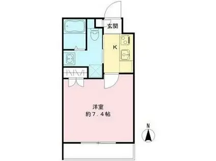 THE GARNET SUITE RESIDENCE西院I(1K/4階)の間取り写真